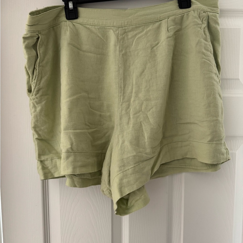 Women's Light Green Shorts